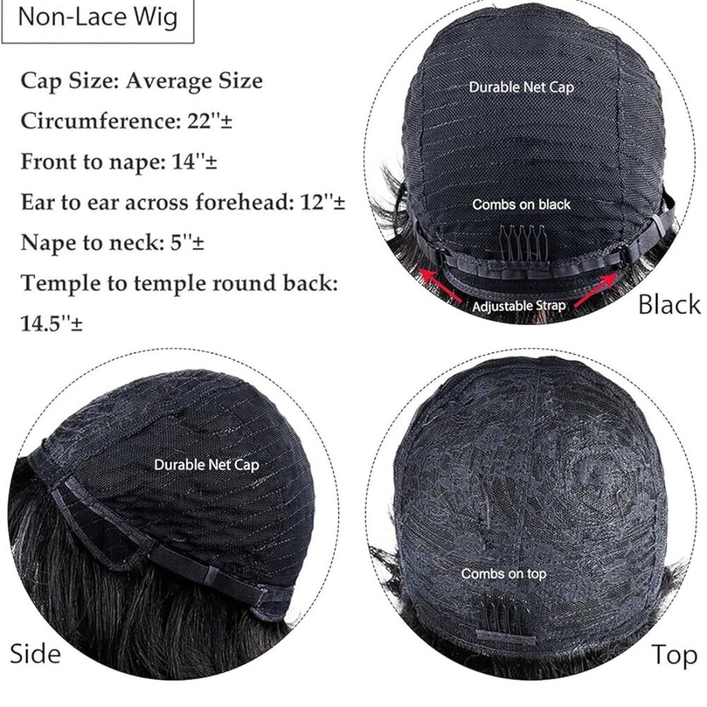 Chic Pixie Cut Human Hair Wig For Black Women Sho… - image 6